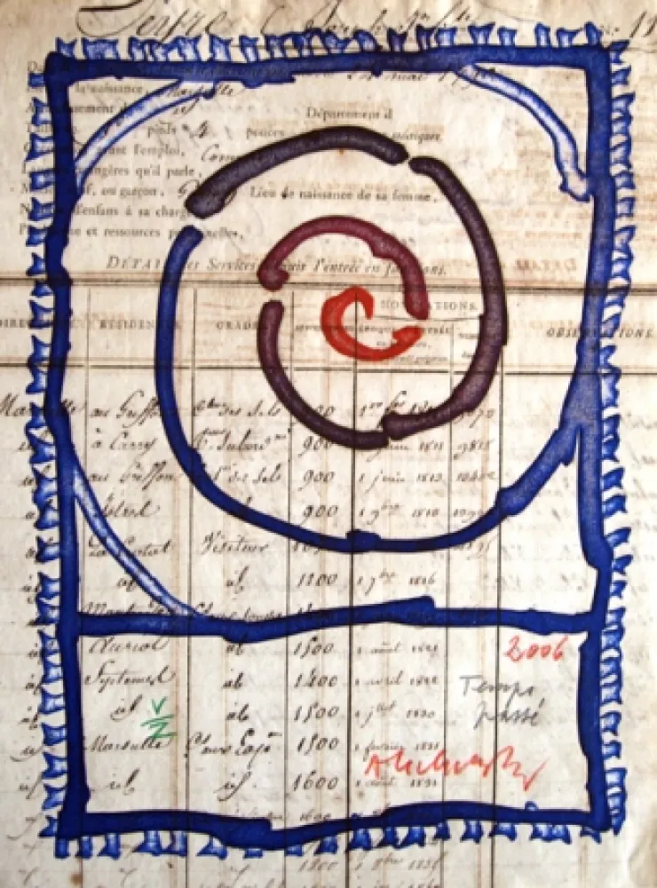 Ets En Aquatint Alechinsky - Temps passé