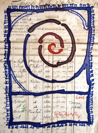 Ets En Aquatint Alechinsky - Temps passé