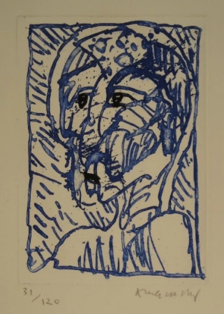 Ets Alechinsky - Tête / Kopf. 