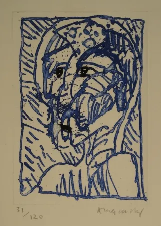 Ets Alechinsky - Tête / Kopf. 