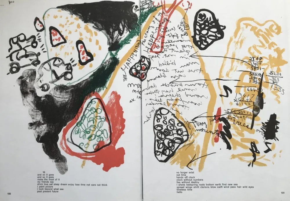 Lithografie Alechinsky - The Happening (One Cent Life)