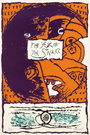 Lithografie Alechinsky - The year of the snake 