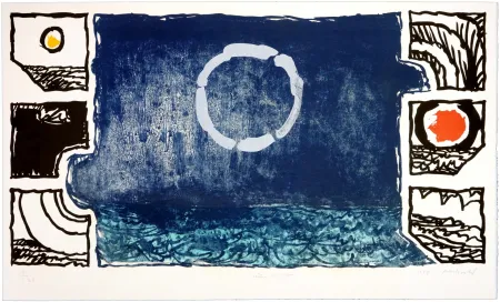 Lithografie Alechinsky - Théâtre Pacifique