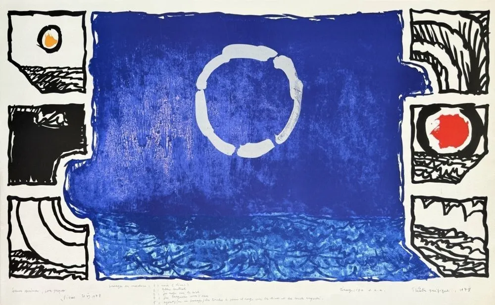 Lithografie Alechinsky - Théatre pacifique