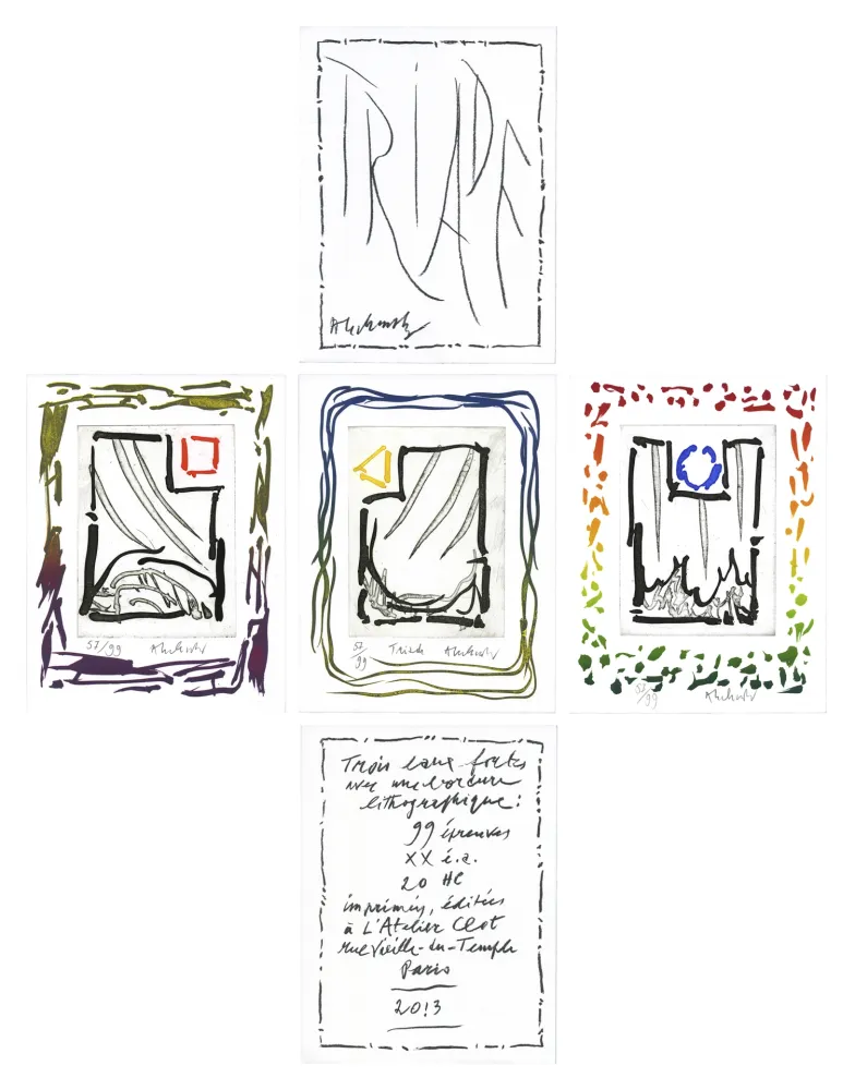 Ets Alechinsky - Triade Rouge , Bleue, Jaune