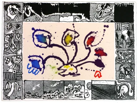 Lithografie Alechinsky - Tribord