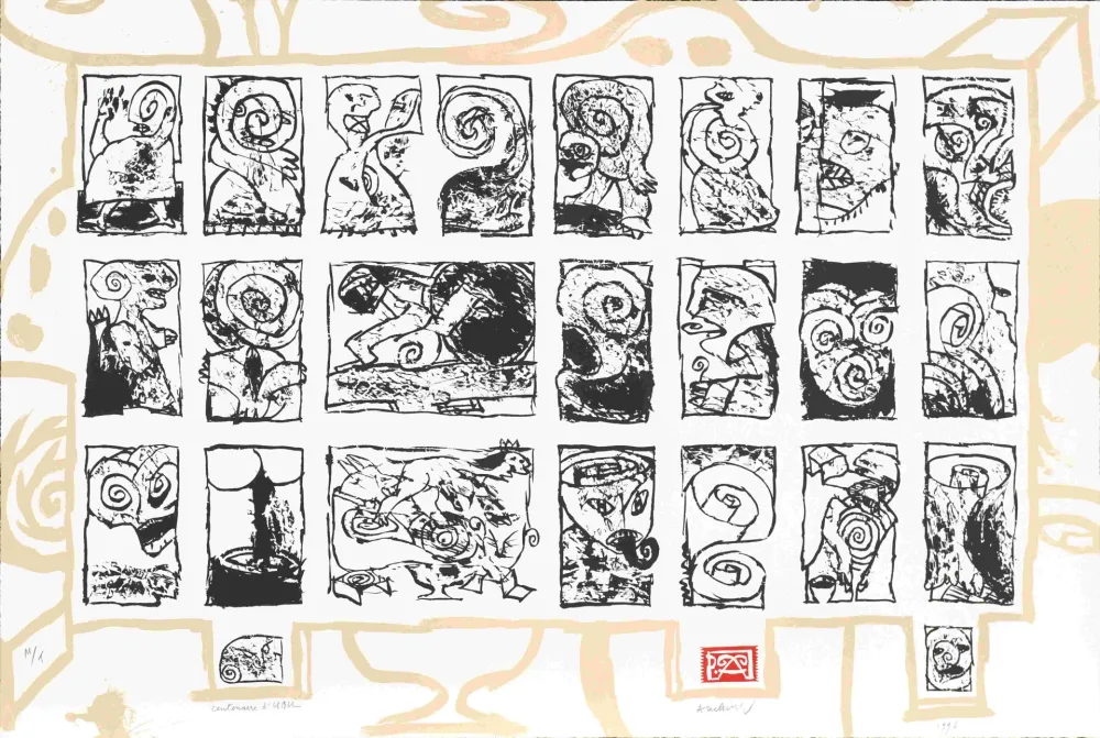 Zeefdruk Alechinsky - Ubu Roi