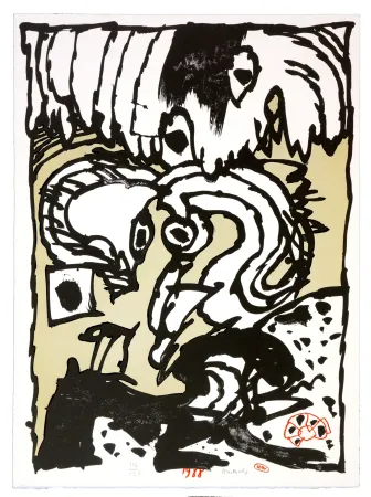 Lithografie Alechinsky - Un