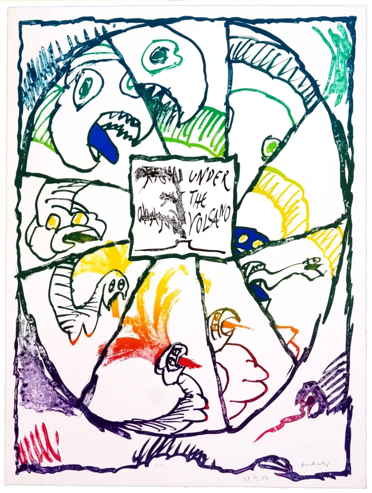 Lithografie Alechinsky - Under de Volcano