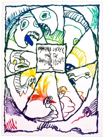 Lithografie Alechinsky - Under de Volcano