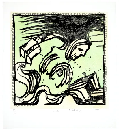 Lithografie Alechinsky - Une bonne semaine/Lundi