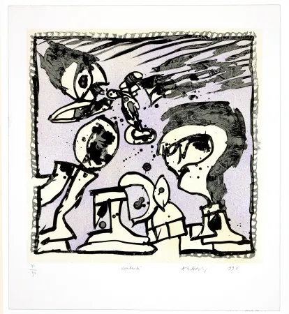 Lithografie Alechinsky - Une bonne semaine/Vendredi