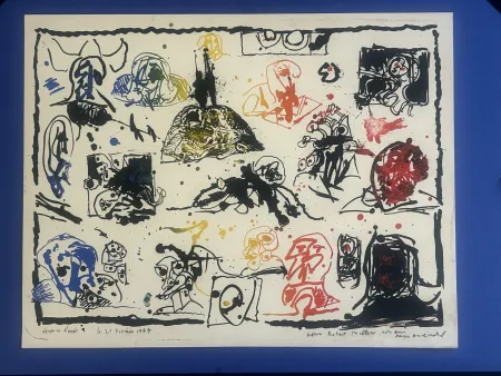 Lithografie Alechinsky - Une pierre , deux passages 1967