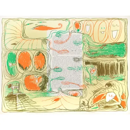 Lithografie Alechinsky - Untitled