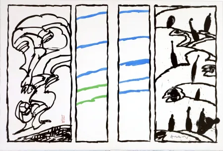 Lithografie Alechinsky - Vacillations