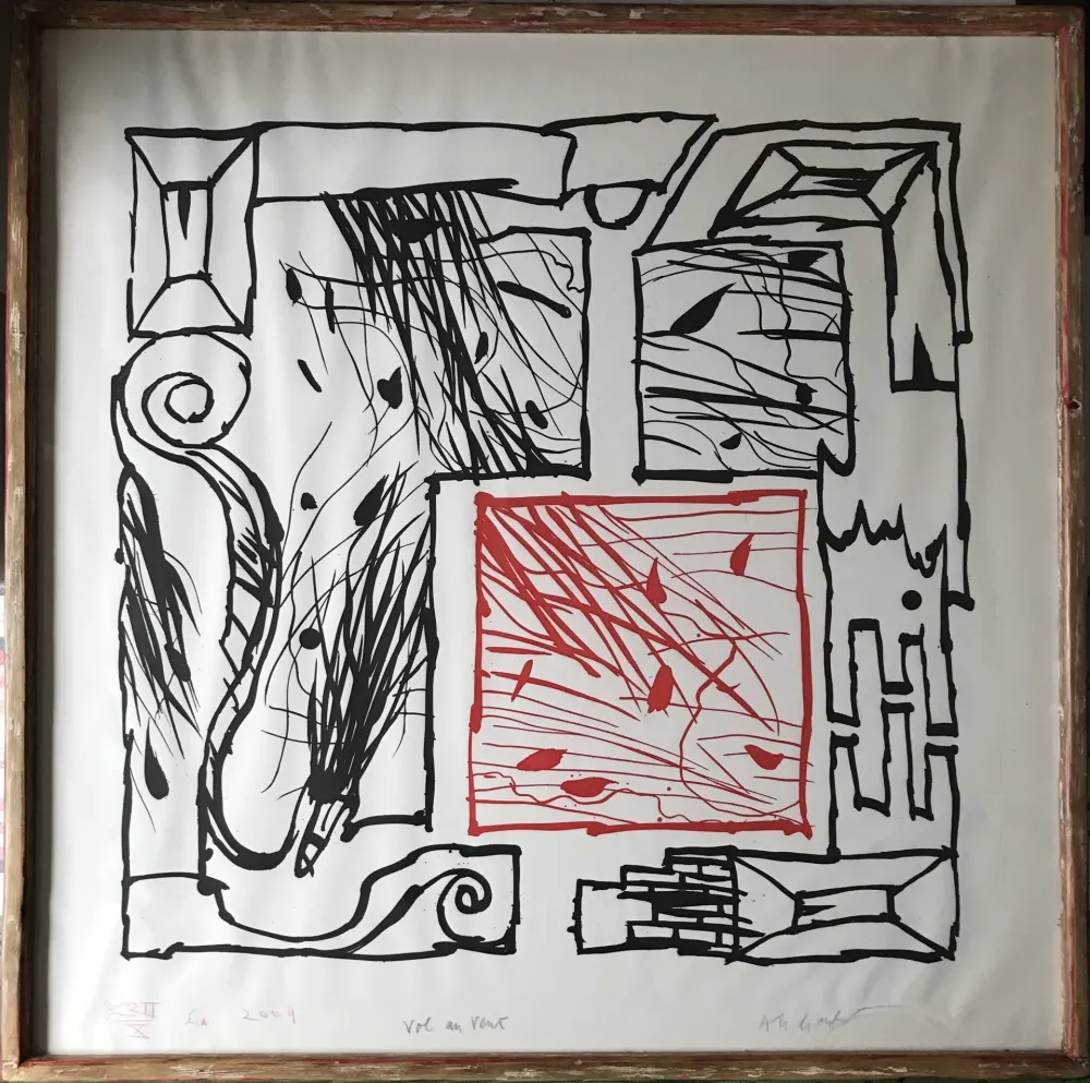 Ets En Aquatint Alechinsky - Vol au vent