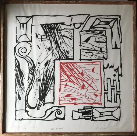 Ets En Aquatint Alechinsky - Vol au vent