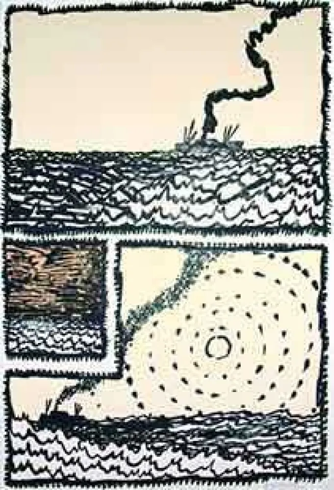 Lithografie Alechinsky - Volturno 1