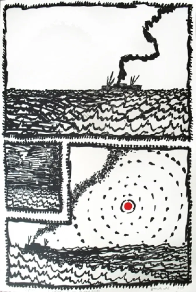 Lithografie Alechinsky - Volturno 2