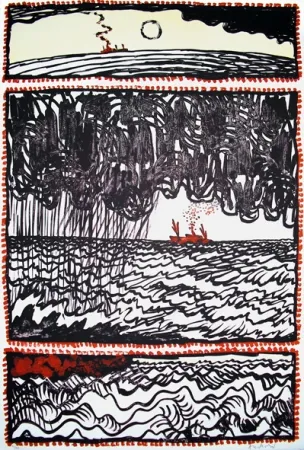 Lithografie Alechinsky - Volturno 2