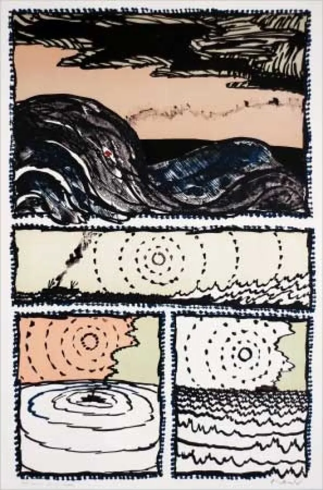 Lithografie Alechinsky - Volturno 2