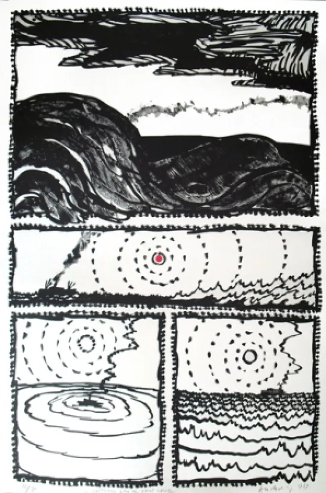 Lithografie Alechinsky - Volturno 3