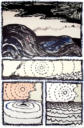 Lithografie Alechinsky - Volturno 3