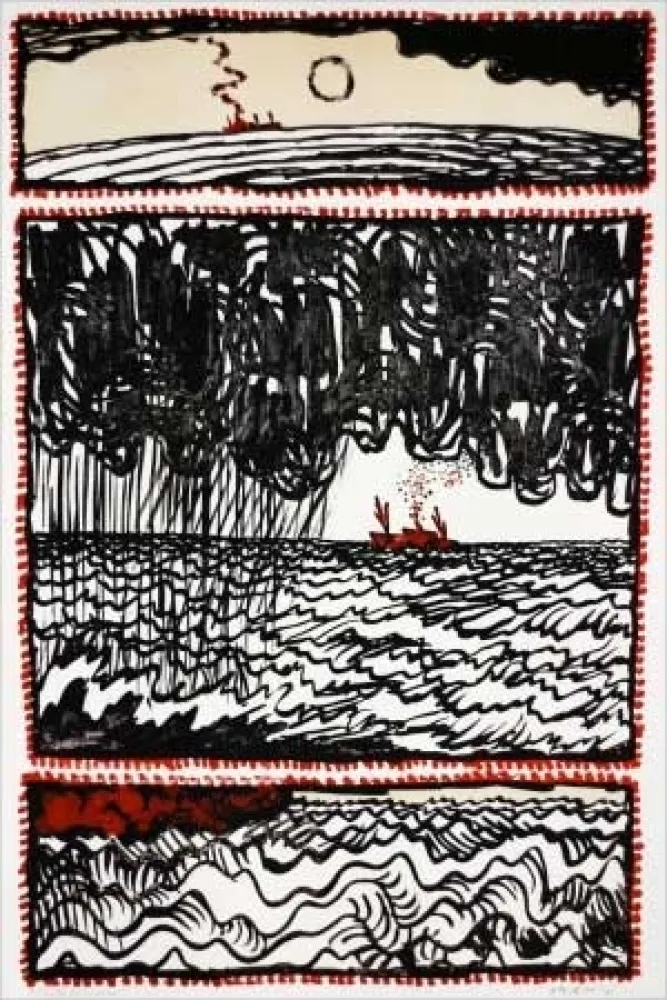 Lithografie Alechinsky - Volturno 3