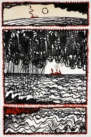 Lithografie Alechinsky - Volturno 3