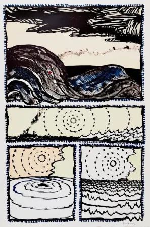 Lithografie Alechinsky - Volturno II