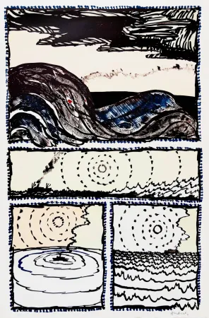 Lithografie Alechinsky - Volturno II