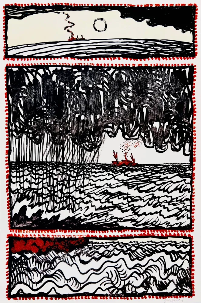 Lithografie Alechinsky - Volturno III