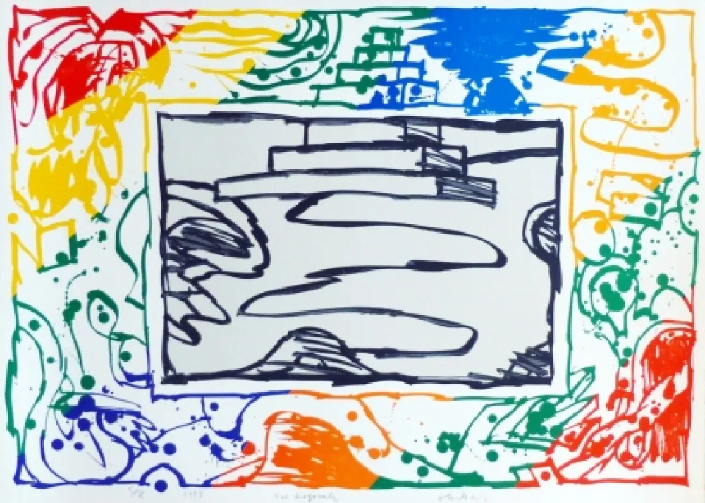 Lithografie Alechinsky - Vue diagonale