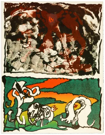 Lithografie Alechinsky - Vulcanalogies II