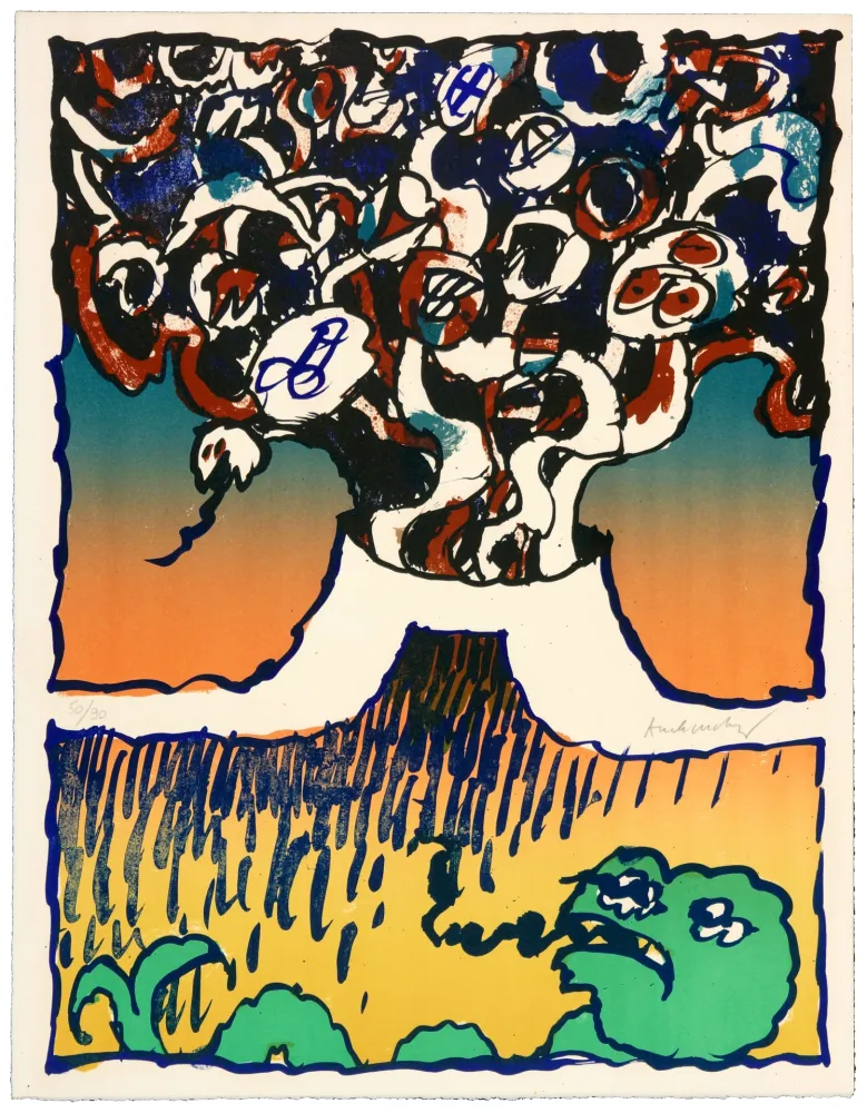 Lithografie Alechinsky - Vulcanalogies III