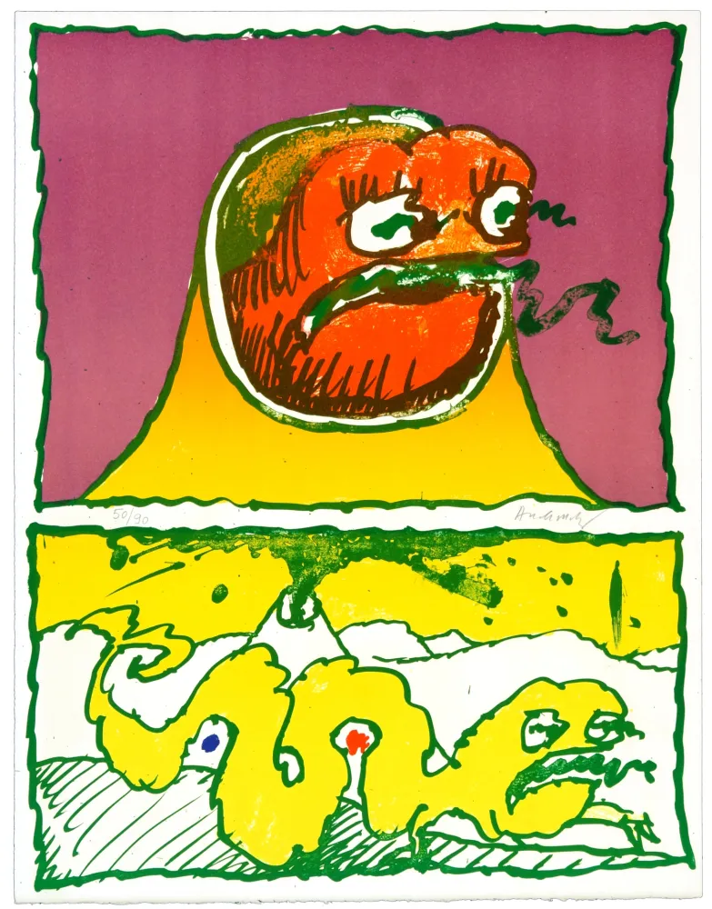 Lithografie Alechinsky - Vulcanalogies IV