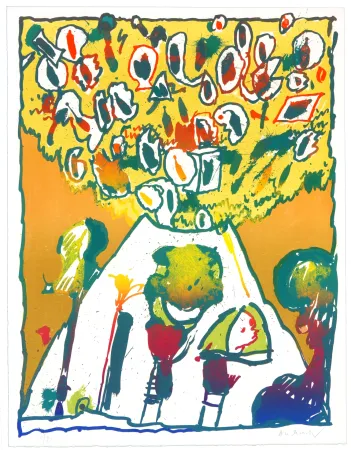 Lithografie Alechinsky - Vulcanalogies VI