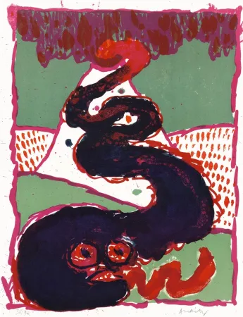 Lithografie Alechinsky - Vulcanologie