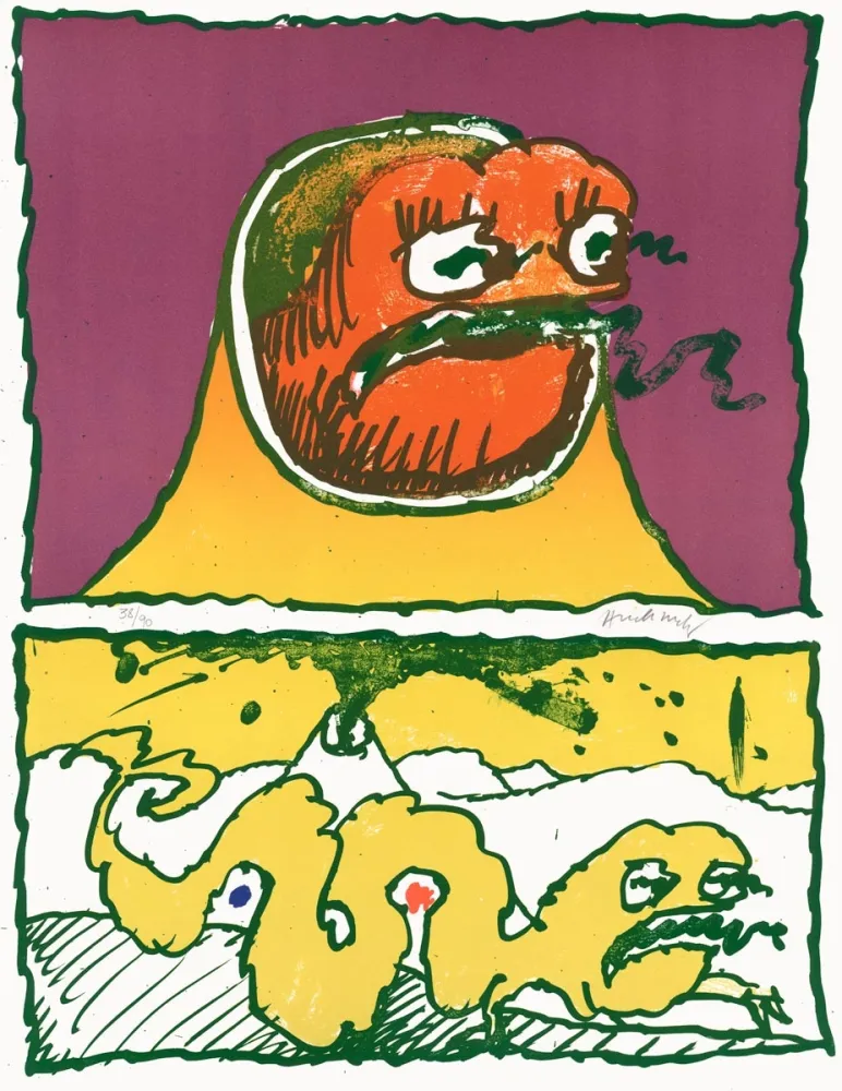 Lithografie Alechinsky - Vulcanologies