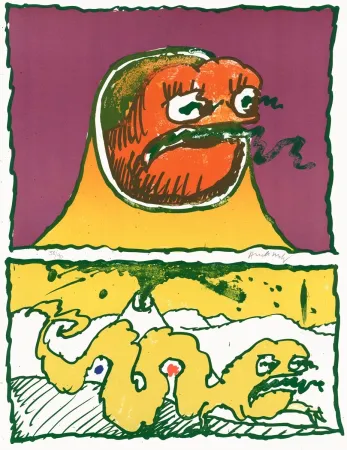 Lithografie Alechinsky - Vulcanologies