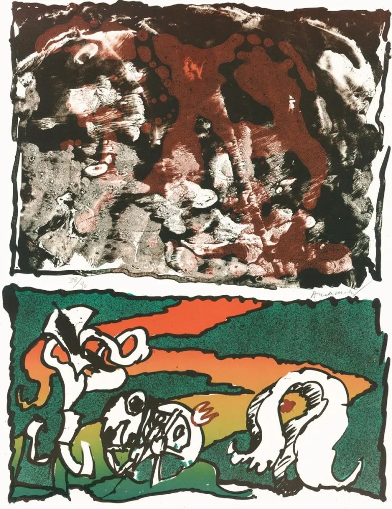 Lithografie Alechinsky - Vulcanologies