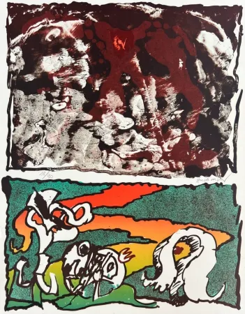 Lithografie Alechinsky - Vulcanologies II