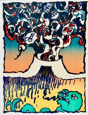 Lithografie Alechinsky - Vulcanologies III