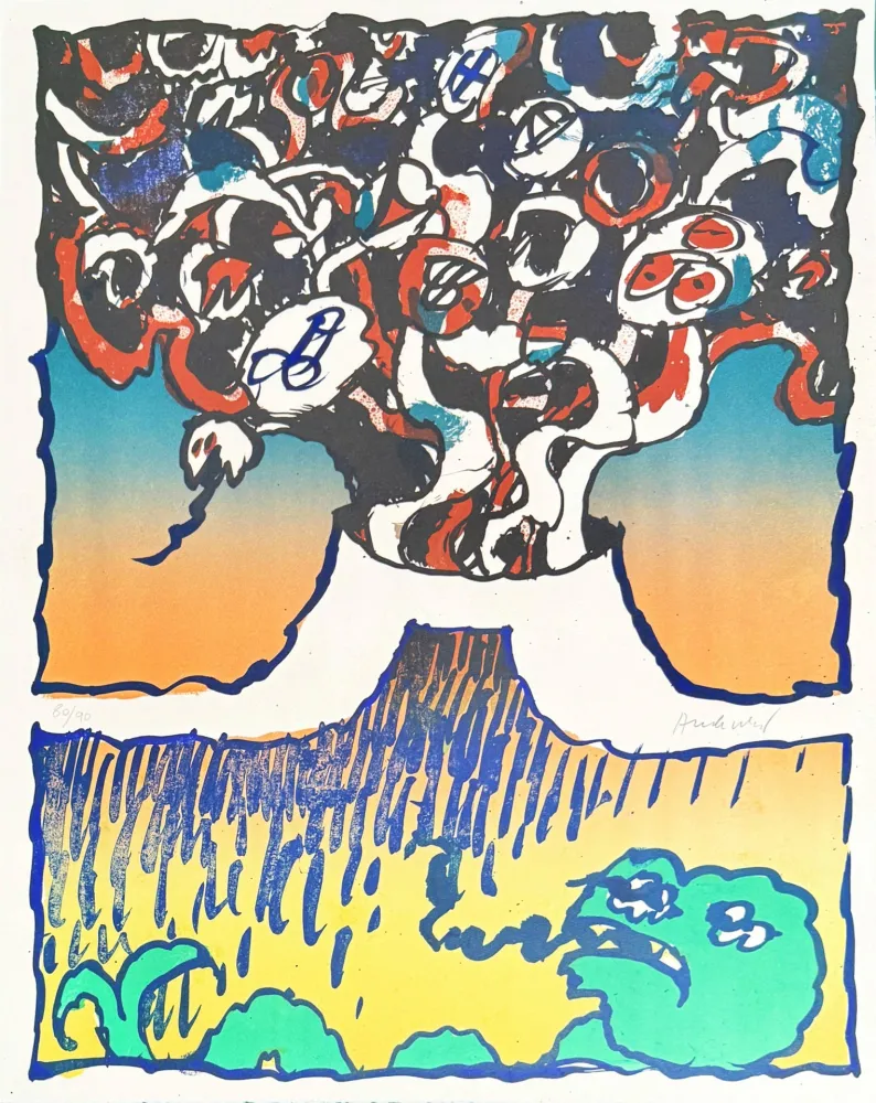 Lithografie Alechinsky - Vulcanologies III