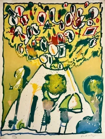 Lithografie Alechinsky - Vulcanologies VI