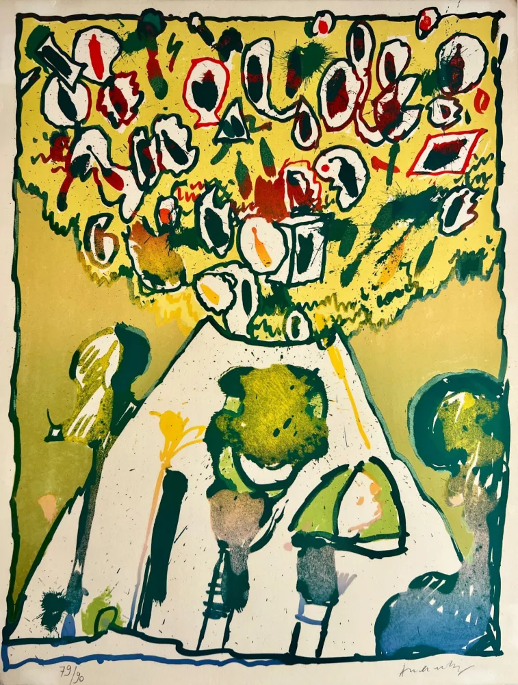 Lithografie Alechinsky - Vulcanologies VI