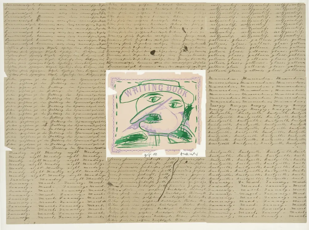 Lithografie Alechinsky - Writing book