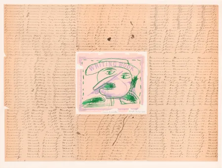 Lithografie Alechinsky - Writing book