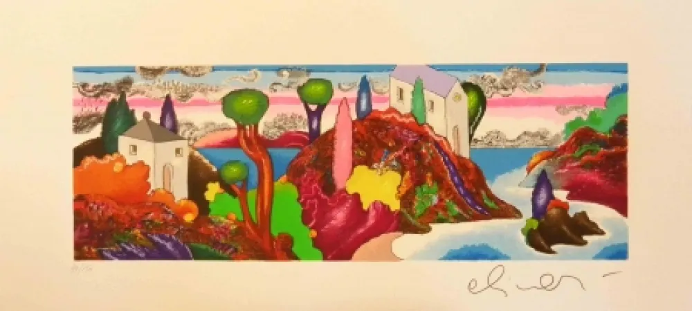 Zeefdruk Alinari - Alla stessa ora ma in un cosmo analogo 