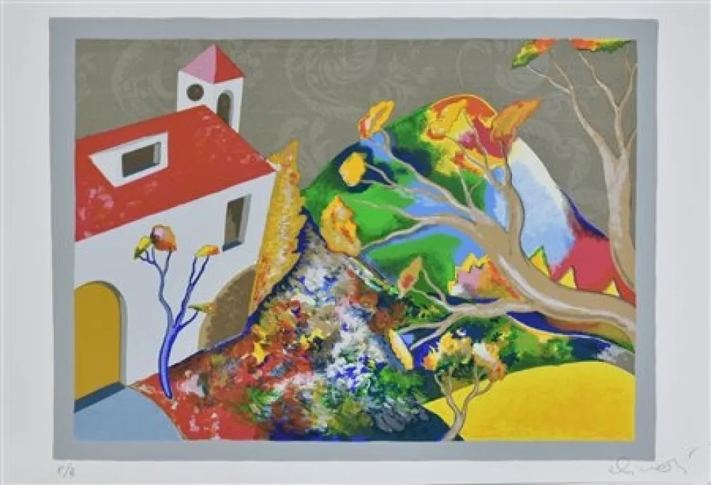 Lithografie Alinari - Cascinale